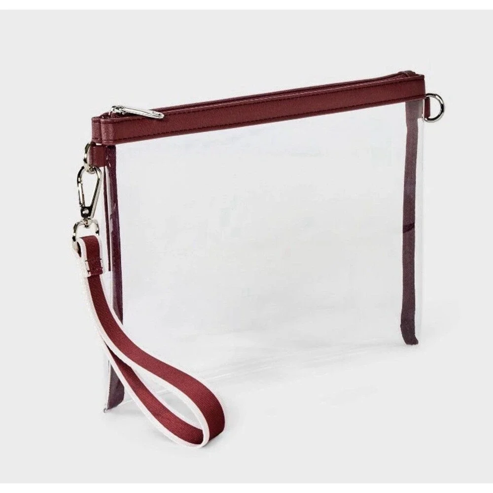 Game Day Clear Wristlet Clutch - Wild Fable™ Maroon